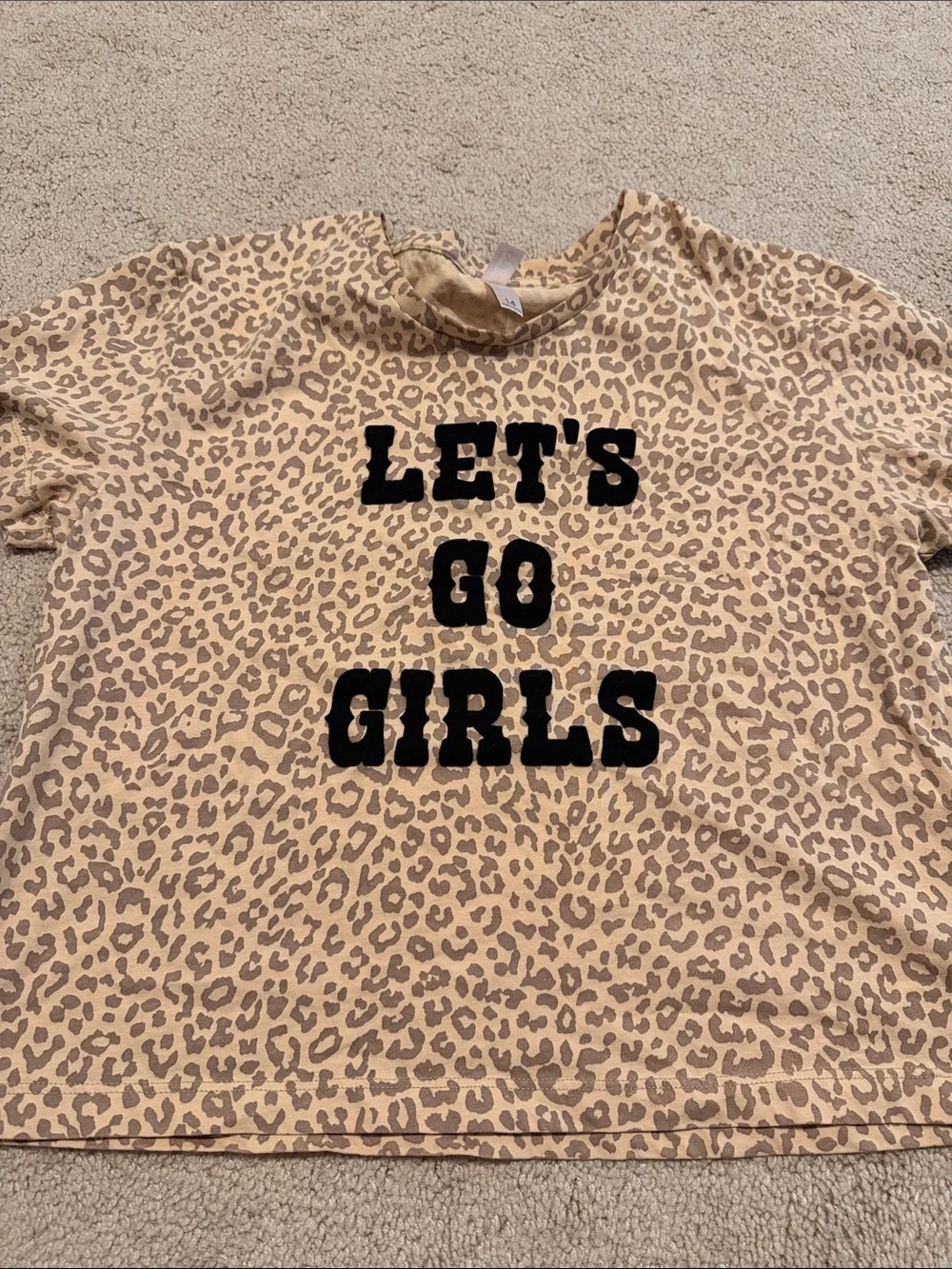 Franki Girls' Leopard Print Tee with 